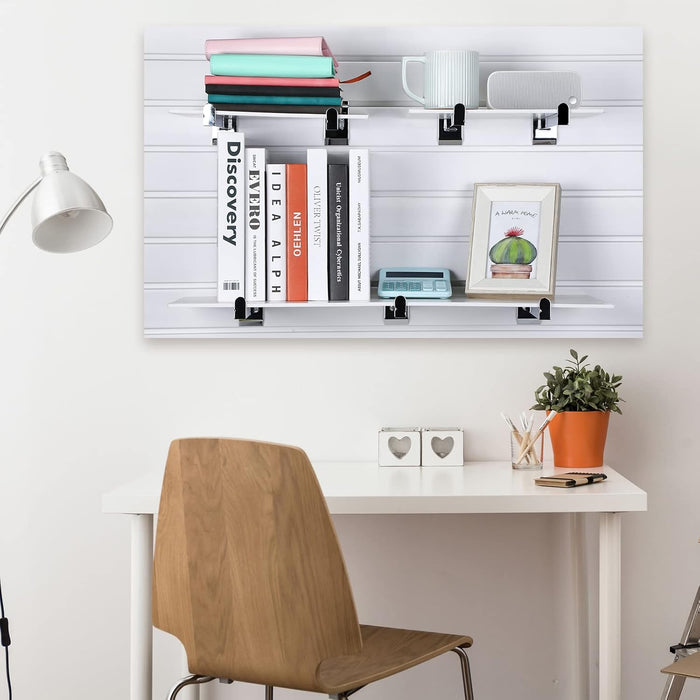 24 Pcs 12 Inch Slatwall Shelf Bracket