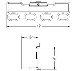 HandiWall Small Tool Rack