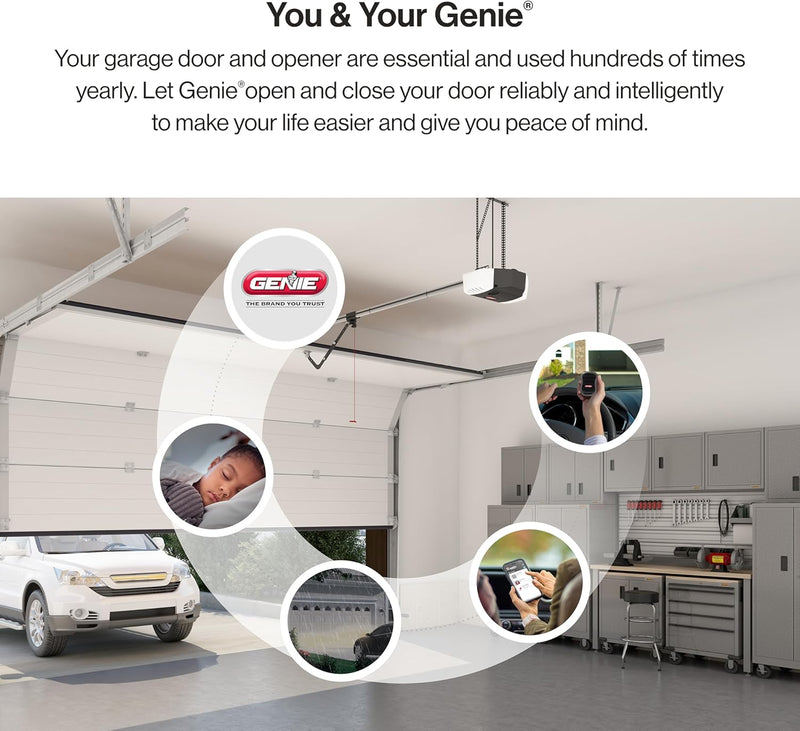 Smart Garage Door Opener works with Alexa, 7155-TKV Ultra- Quiet Belt Drive