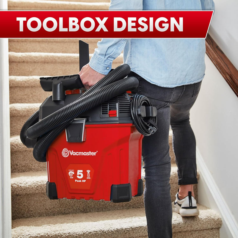 5-Gallon* 5 Peak HP† Remote Control Wall Mount Wet/Dry Vac