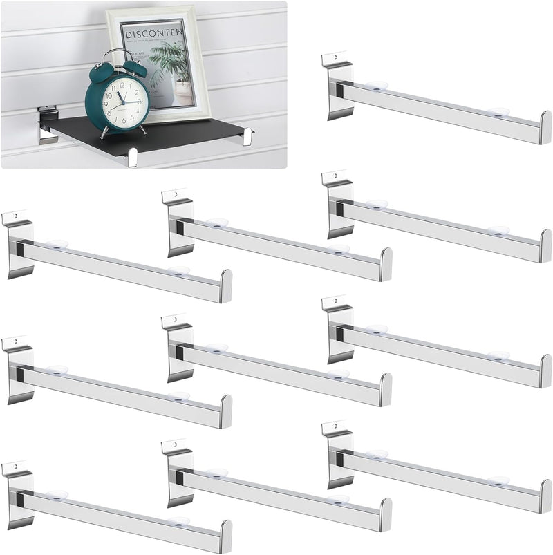 24 Pcs 12 Inch Slatwall Shelf Bracket