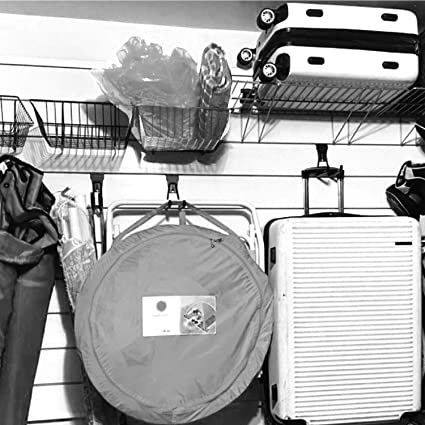 Multi Size Slat Wall Hanging Hooks and Hangers (14 Pack)