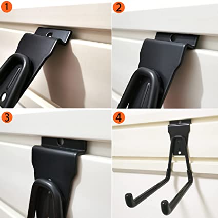 Slatwall Medium U Hooks (6 Pack)