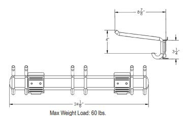 HandiWall 24″ Long Tool Bar Hooks