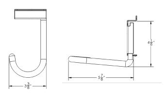 HandiWall 5″ Bike Hook