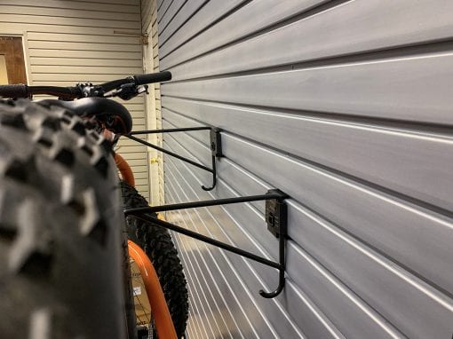 HandiWall Horizontal Bike Hooks, with lock (PAIR)
