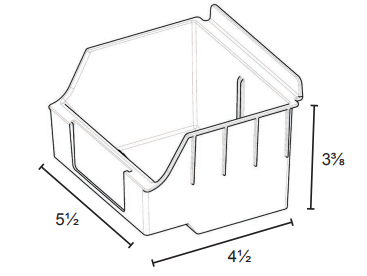 HandiWall Standard STORBOX Bin