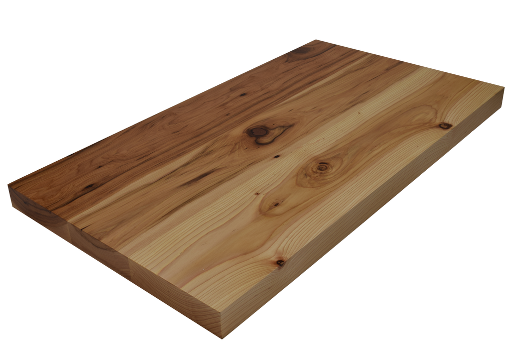 Rustic Hickory Wide Plank (Face Grain) Countertop