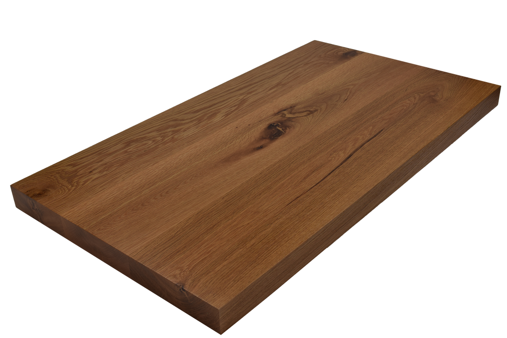 Rustic White Oak Wide Plank (Face Grain) Countertop